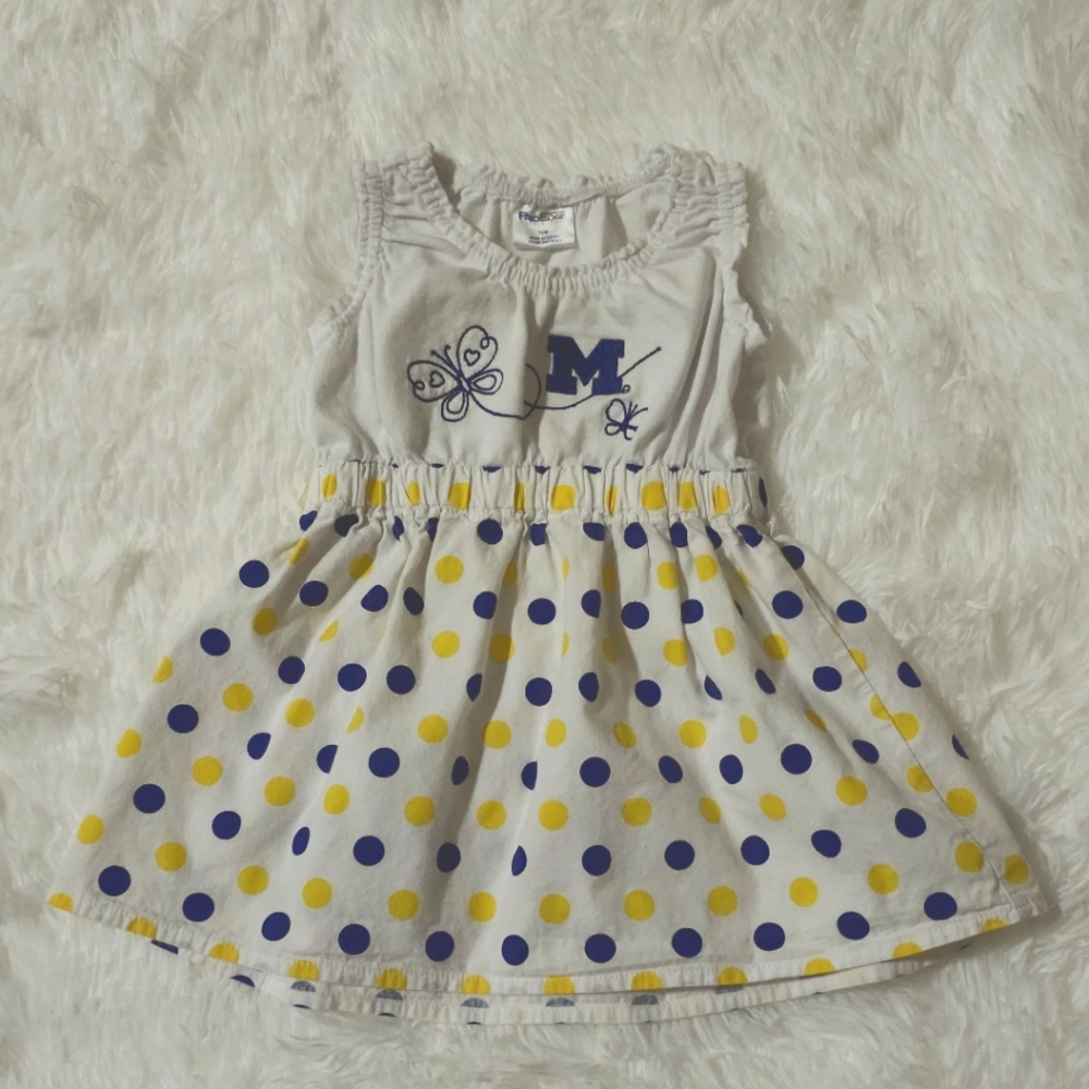 University of Michigan Toddler Dress 12M